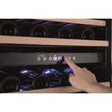 Amica 46 Bottle Freestanding Under Counter Wine Cooler Dual Zone 60cm Wide 82cm Tall - Black AWC600BL