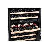 Amica 46 Bottle Freestanding Under Counter Wine Cooler Dual Zone 60cm Wide 82cm Tall - Black AWC600BL