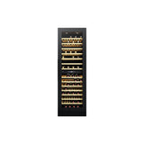 CDA 117 Bottle Freestanding Wine Cooler Dual Zone 60cm Wide 185cm Tall - Black FWC881BL