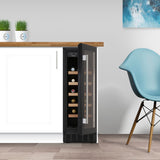 CDA 20 Bottle Freestanding Under Counter Wine Cooler Single Zone 30cm Wide 82cm Tall - Black FWC304BL