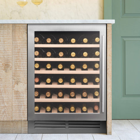 Caple WI6142 Built In Wine Cooler - Stainless Steel / Glass